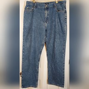 Alfani Men's Blue relaxed fit straight leg medium wash jeans denim size 40x32